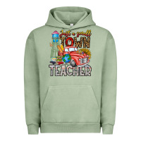 Pigment Oil Green Just a Small Town Teacher Urban Hoodie - CowhideDigitalArt