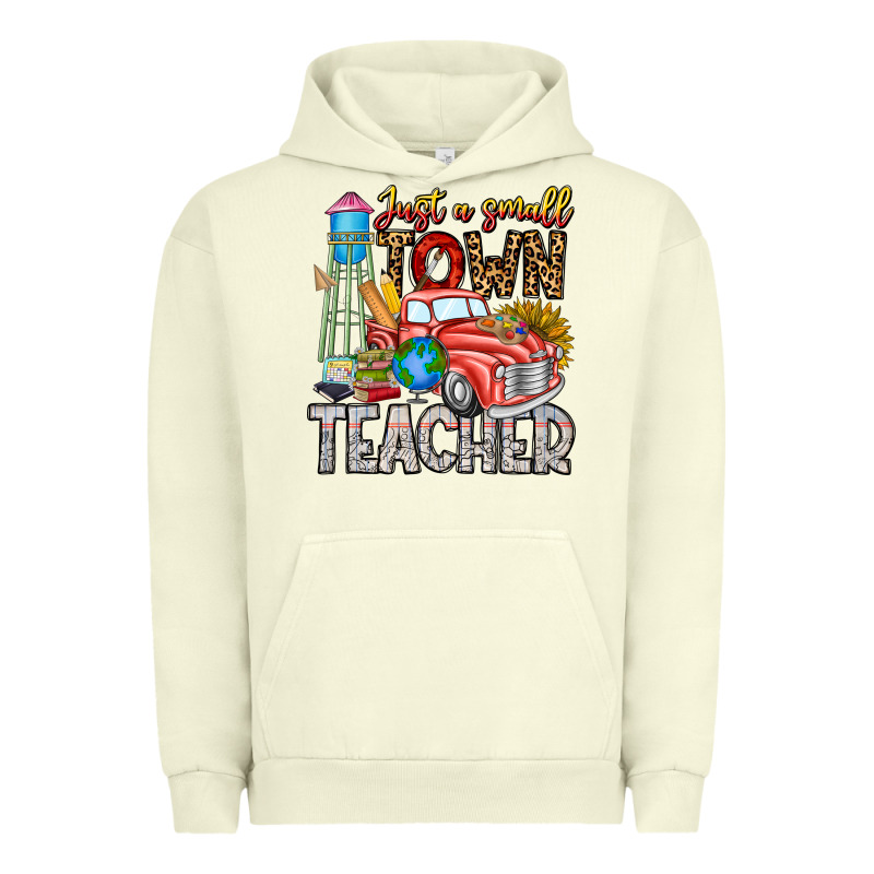 Just A Small Town Teacher Urban Hoodie by CowhideDigitalArt | Teevron