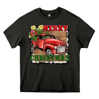 Asphalt merry christmas with truck Heavy Core Tee - AdoDesignShop