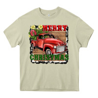 Mossy merry christmas with truck Heavy Core Tee - AdoDesignShop