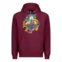 Burgundy Cool mom club mother's day Premium Hoodie - HowdyJamesFarm