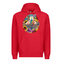 Red Cool mom club mother's day Premium Hoodie - HowdyJamesFarm