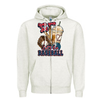 Grab Your Joe Lets Go Baseball Zipper Hoodie | Teevron