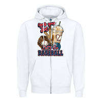White Grab your joe lets go baseball Zipper Hoodie - HowdyJamesFarm