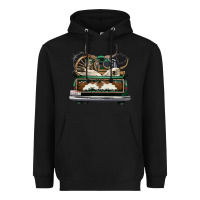Black cowhide and hunter truck olivia Heavyweight Hoodie - OliviaCreatesArt