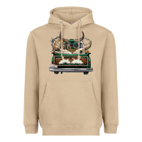 Mushroom cowhide and hunter truck olivia Heavyweight Hoodie - OliviaCreatesArt