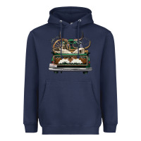 Navy cowhide and hunter truck olivia Heavyweight Hoodie - OliviaCreatesArt