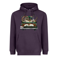 Plum cowhide and hunter truck olivia Heavyweight Hoodie - OliviaCreatesArt