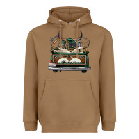 Toasted Coconut cowhide and hunter truck olivia Heavyweight Hoodie - OliviaCreatesArt