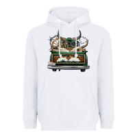White cowhide and hunter truck olivia Heavyweight Hoodie - OliviaCreatesArt