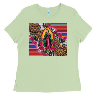 Matcha our lady of guadalupe serape background tumbler Ladies Tee - Artiststas
