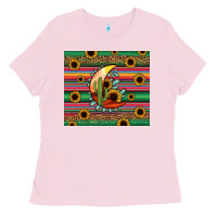 Bubblegum Pink western desert moon Ladies Tee - Jasminsmagicworld