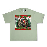 Oil Green Merry Christmas skeleton Urban Heavy Tee - NancyCooperArtShop