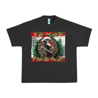 Pigment Black Merry Christmas skeleton Urban Heavy Tee - NancyCooperArtShop