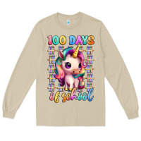 Mushroom 100 days of school unicorn Long Sleeve Tee - Artiststas