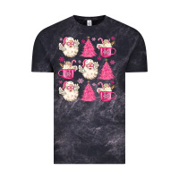 Retro Doodle Pink Christmas Vintage Tee | Teevron
