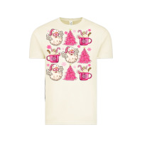 Vintage Arctic retro doodle pink christmas Vintage Tee - MaliasSmallBusiness