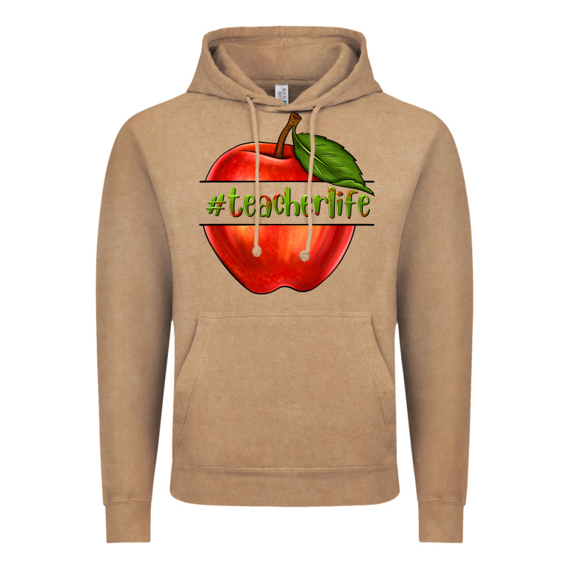 Teacher Life With Apple Vintage Hoodie by NancyCooperArtShop | Teevron