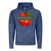Vintage Denim teacher life with apple Vintage Hoodie - NancyCooperArtShop