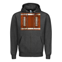 Charcoal Heather distressed american football pattern Zipper Hoodie - TumblerDesignByShophia