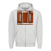 Dove Grey distressed american football pattern Zipper Hoodie - TumblerDesignByShophia