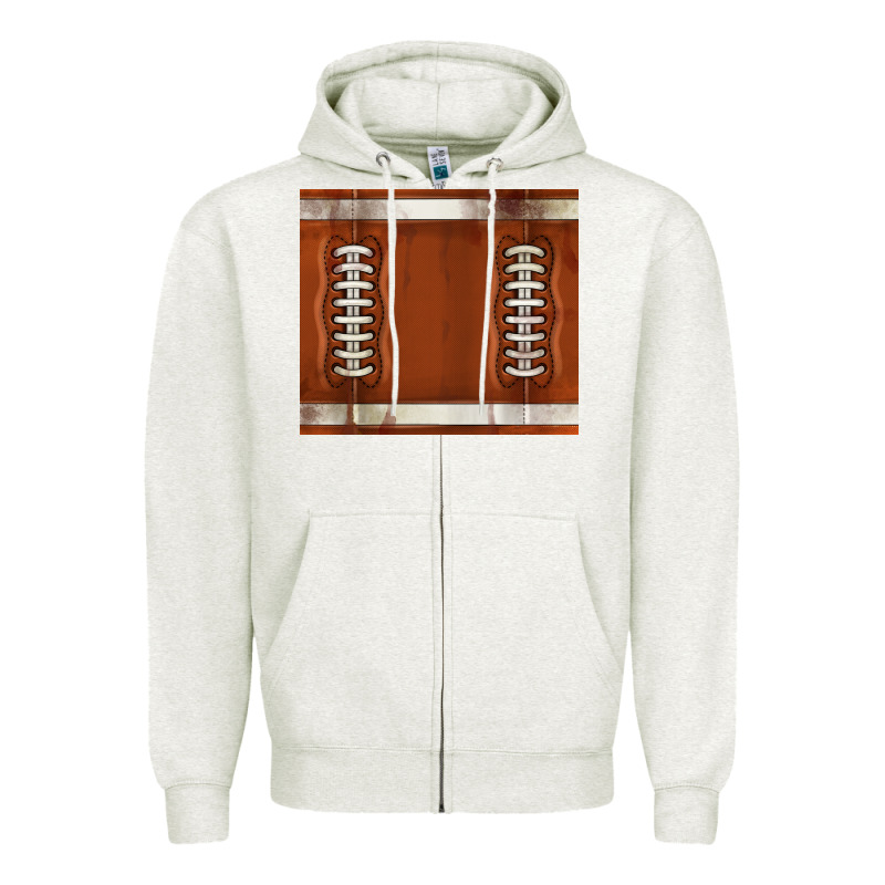 Distressed American Football Pattern Zipper Hoodie by TumblerDesignByShophia | Teevron
