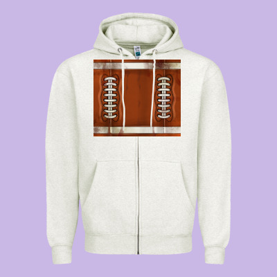 Distressed American Football Pattern Zipper Hoodie Designed By Tumblerdesignbyshophia
