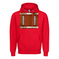 Red distressed american football pattern Zipper Hoodie - TumblerDesignByShophia