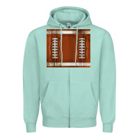 Seafoam distressed american football pattern Zipper Hoodie - TumblerDesignByShophia