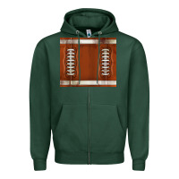 Sports Green distressed american football pattern Zipper Hoodie - TumblerDesignByShophia