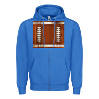 True Royal distressed american football pattern Zipper Hoodie - TumblerDesignByShophia