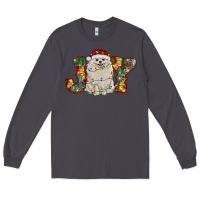 Smoke pomeranian christmas joy Long Sleeve Tee - RanaPortraitStore