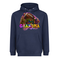 Navy football grandma Heavyweight Hoodie - OliviaCreatesArt