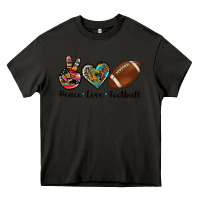 Asphalt peace love football Heavy Core Tee - Artiststas