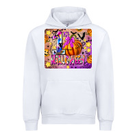 White 1st Halloween Urban Hoodie - CowhideDigitalArt