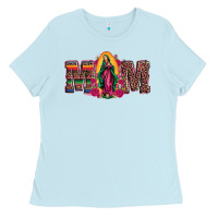 Baby Blue mom our lady of guadalupe Ladies Tee - Artiststas