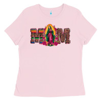 Bubblegum Pink mom our lady of guadalupe Ladies Tee - Artiststas