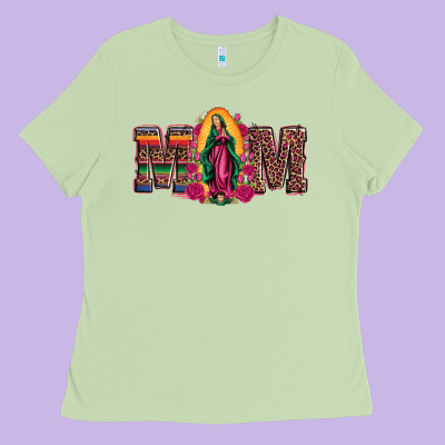 Mom Our Lady Of Guadalupe Ladies Tee Designed By Artiststas