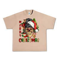 Burro Merry Christmas skeleton messy bun Urban Heavy Tee - NancyCooperArtShop