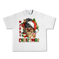 Lunar Rock Merry Christmas skeleton messy bun Urban Heavy Tee - NancyCooperArtShop