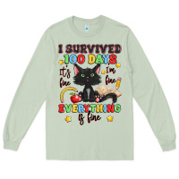 Matcha i survived 100 days it's fine i'm fine Long Sleeve Tee - Artiststas