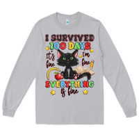 Moon Dust i survived 100 days it's fine i'm fine Long Sleeve Tee - Artiststas