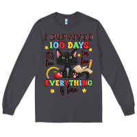 Smoke i survived 100 days it's fine i'm fine Long Sleeve Tee - Artiststas