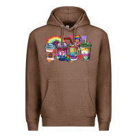Chestnut lgbtq coffee cups Premium Hoodie - HowdyJamesFarm