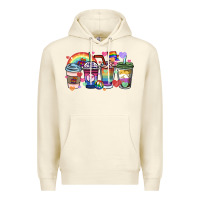 Sandshell lgbtq coffee cups Premium Hoodie - HowdyJamesFarm