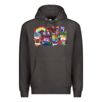 Smoke lgbtq coffee cups Premium Hoodie - HowdyJamesFarm