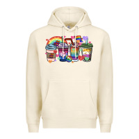 Tofu lgbtq coffee cups Premium Hoodie - HowdyJamesFarm