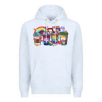 White lgbtq coffee cups Premium Hoodie - HowdyJamesFarm