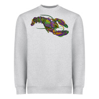 Heather Grey mardi gras lobster Heavyweight Sweatshirt - RanaPortraitStore