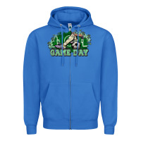 True Royal Game day soccer Zipper Hoodie - HowdyJamesFarm